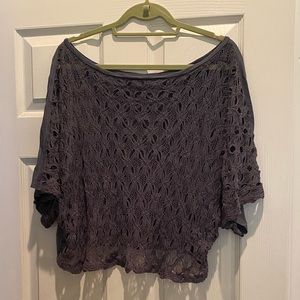 Crochet back crop top